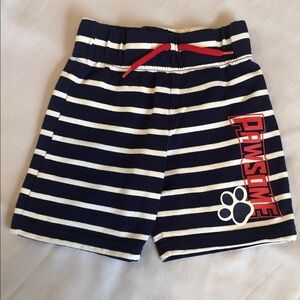 🐾Kids Paw Patrol Navy Striped Shorts with Red Accents